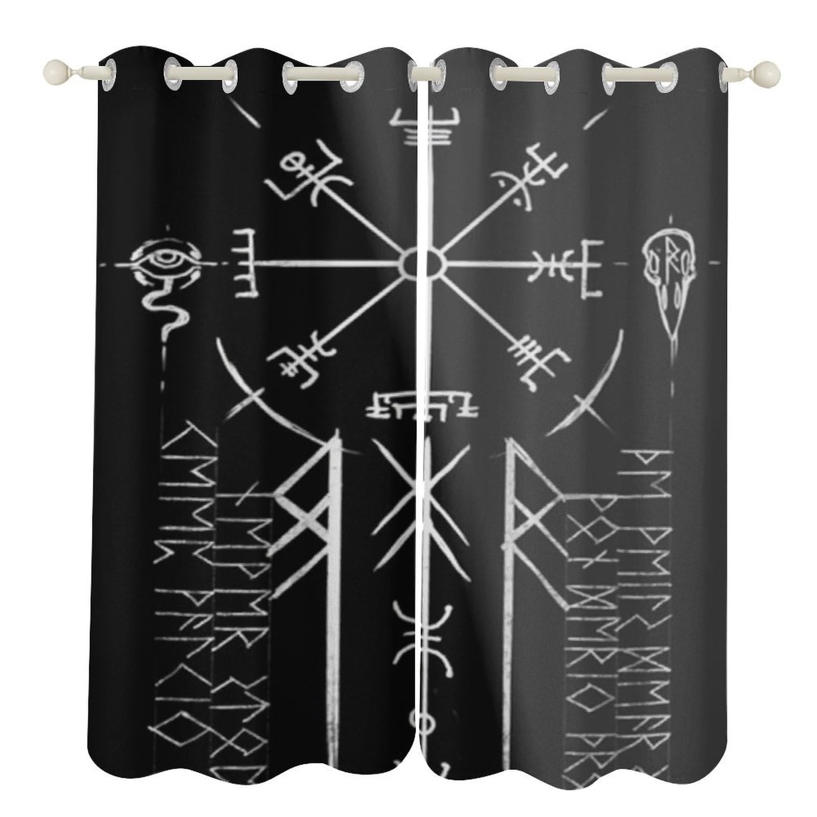 Rideaux Boussole Nordique Vegvisir G : protégez votre foyer avec style