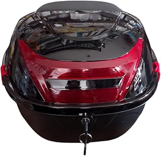 Motorcycle Rear Trunk 28L Large Waterproof Storage Bag with 2 Keys