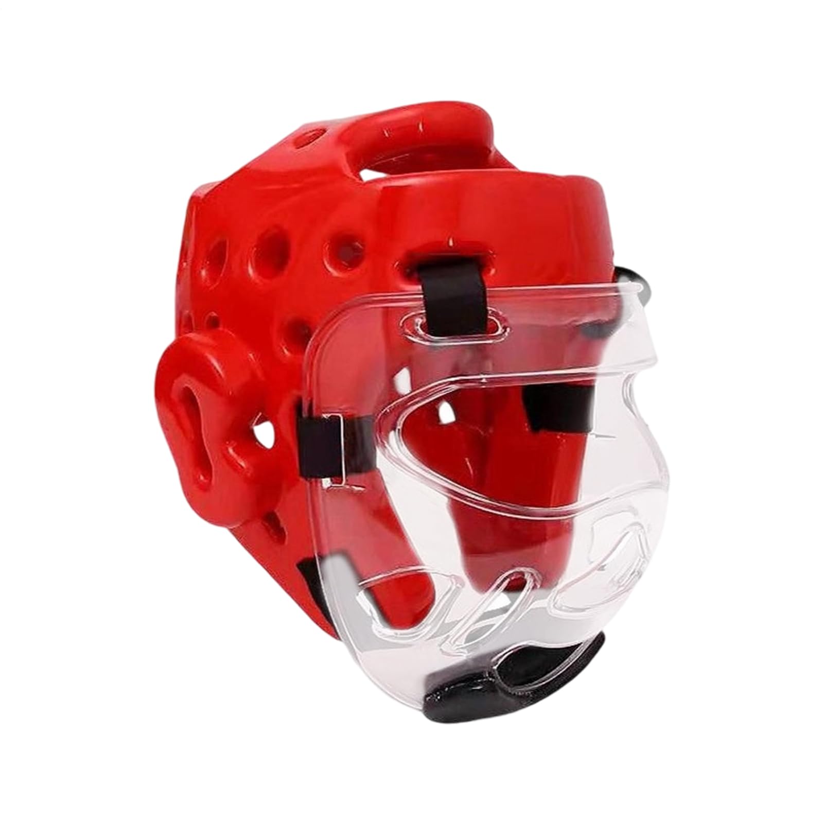 Protector de cabeza de boxeo, correa profesional, parrilla facial extraíble, casco para boxeo, equipo de combate para artes marciales, artes marciales, muay thai, karate