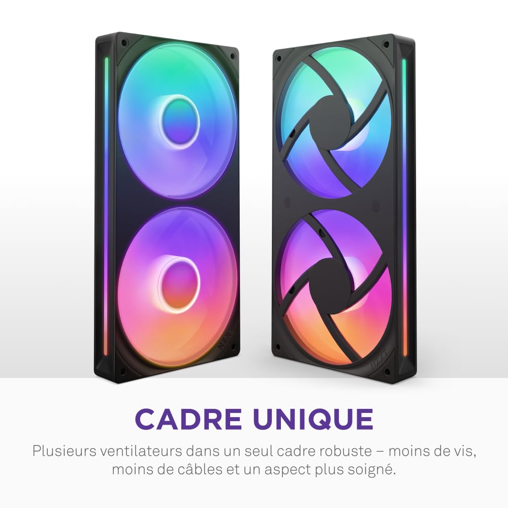 NZXT Kraken Core 240 RGB - Refroidisseur liquide AIO CPU - Radiateur 240 mm - Ventilateur monobloc 240 mm - Compatible Intel® LGA 1851/1700/1200/115X & AMD® AM5/AM4 - Noir