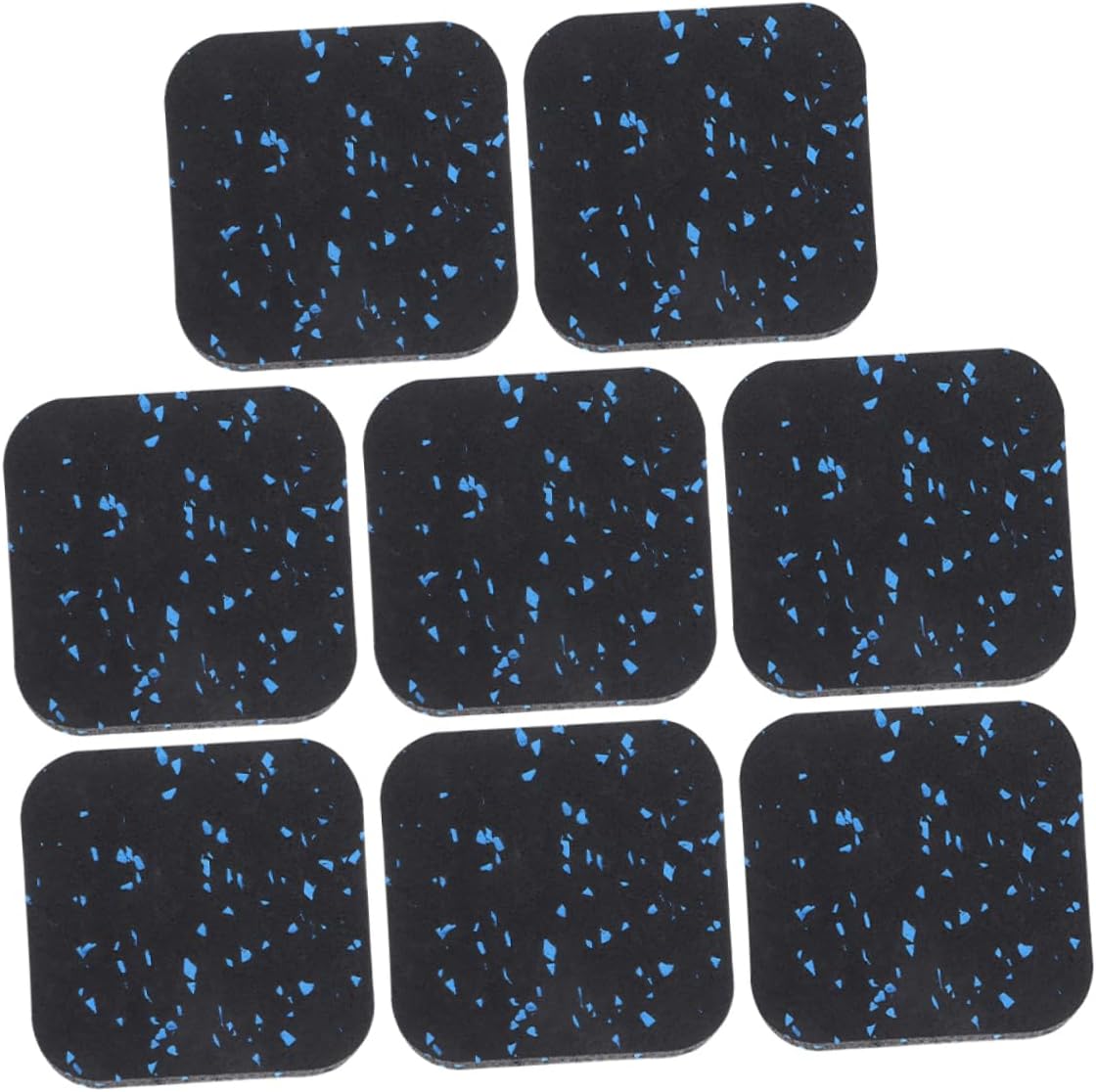 8Pcs Treadmill Mat for Hardwood Floors Durable Shock Absorbing Rubber Pads Versatile Fitness Equipment Accessories for Gym Home Office Protects Floors and Reduces Noise