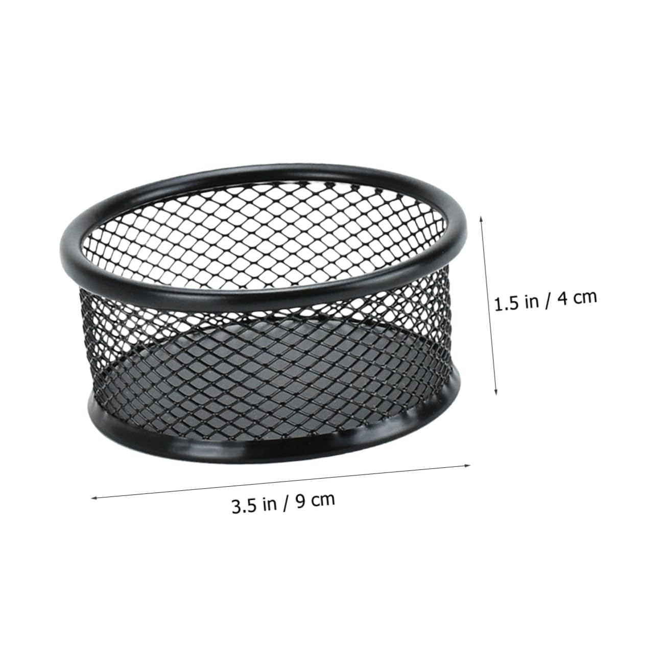 BCOATH Iron Paper Clip Dispenser for Desk Mesh Organizer 8pcs Paperclip Holders Small Things Storage for Home Office