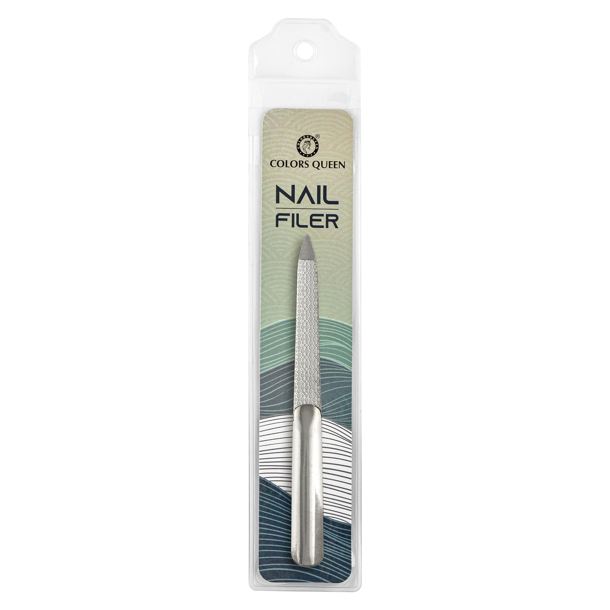 Colors Queen Stainless Steel Nail File | Double Sided Nail Filer | Premium Nail Shaper for Women-picture-24