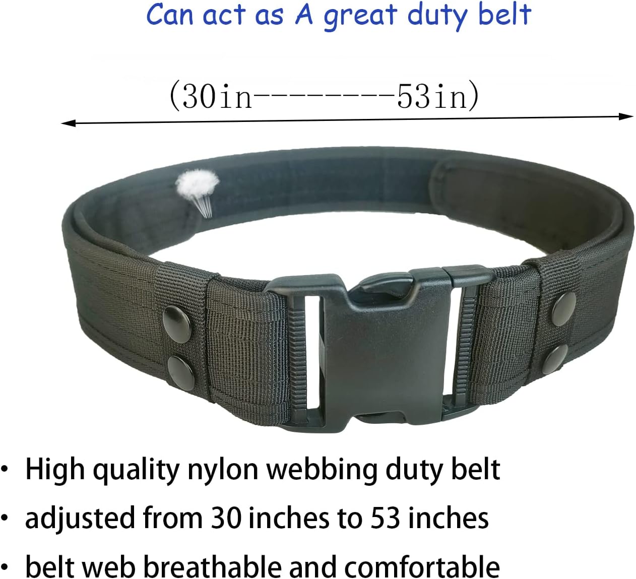 Tactical Utility Belt,Versatile Police Security Guard Military Modular Equipment System Molded Duty Belt - Image 3