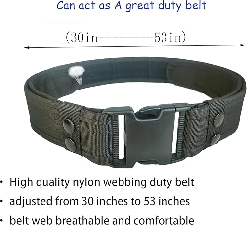 Miniatura 3 de ZGJINLONG Tactical Utility BeltVersatile Police Security Guard Military Modular Equipment System Molded Duty Belt