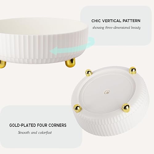 Miniatura 3 de Anyoifax Bandeja organizadora de perfumes de maquillaje, giratoria de 360 grados, organizador de loción para el cuidado de la piel, organizador de