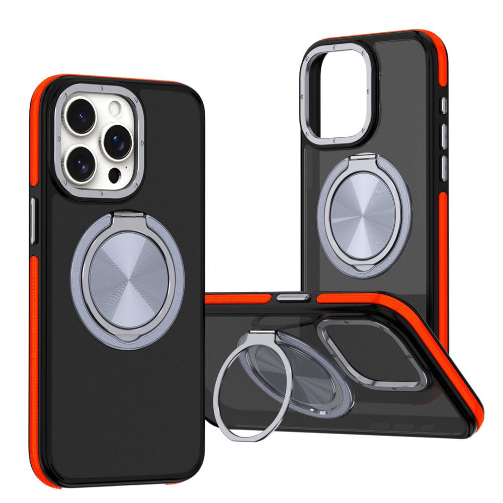 Étui magnétique iPhone 13 anti chute avec cadre antidérapant rouge - 8