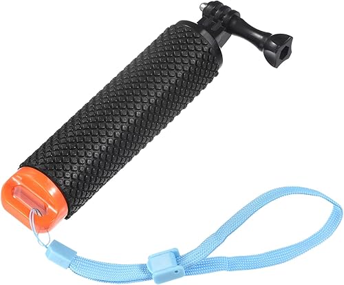 Vista 8 de uxcell Empuñadura flotante impermeable para cámaras de acción, cámara de deportes acuáticos, con correa de muñeca ajustable, verde y negro