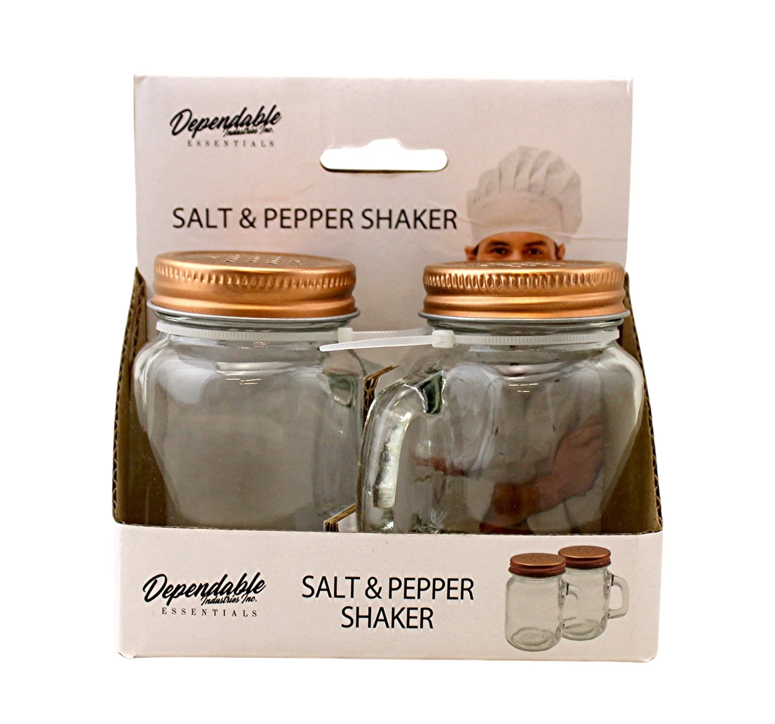 Amazon.com: Retro Mason Jar Salt and Pepper Shaker Set