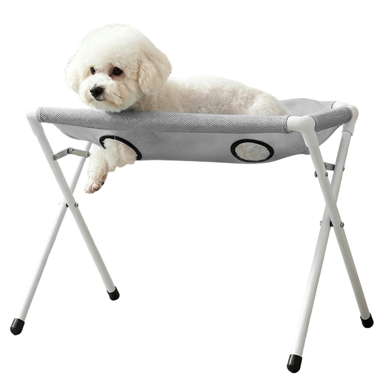 Mesa de Aseo para Perros en Casa A Prueba De Fugas Transpirable 8 Agujeros | Hamaca de Aseo para Perros Pequeños y Gatos para Gatos y Cachorros Corte de Uñas Limpieza y Baño