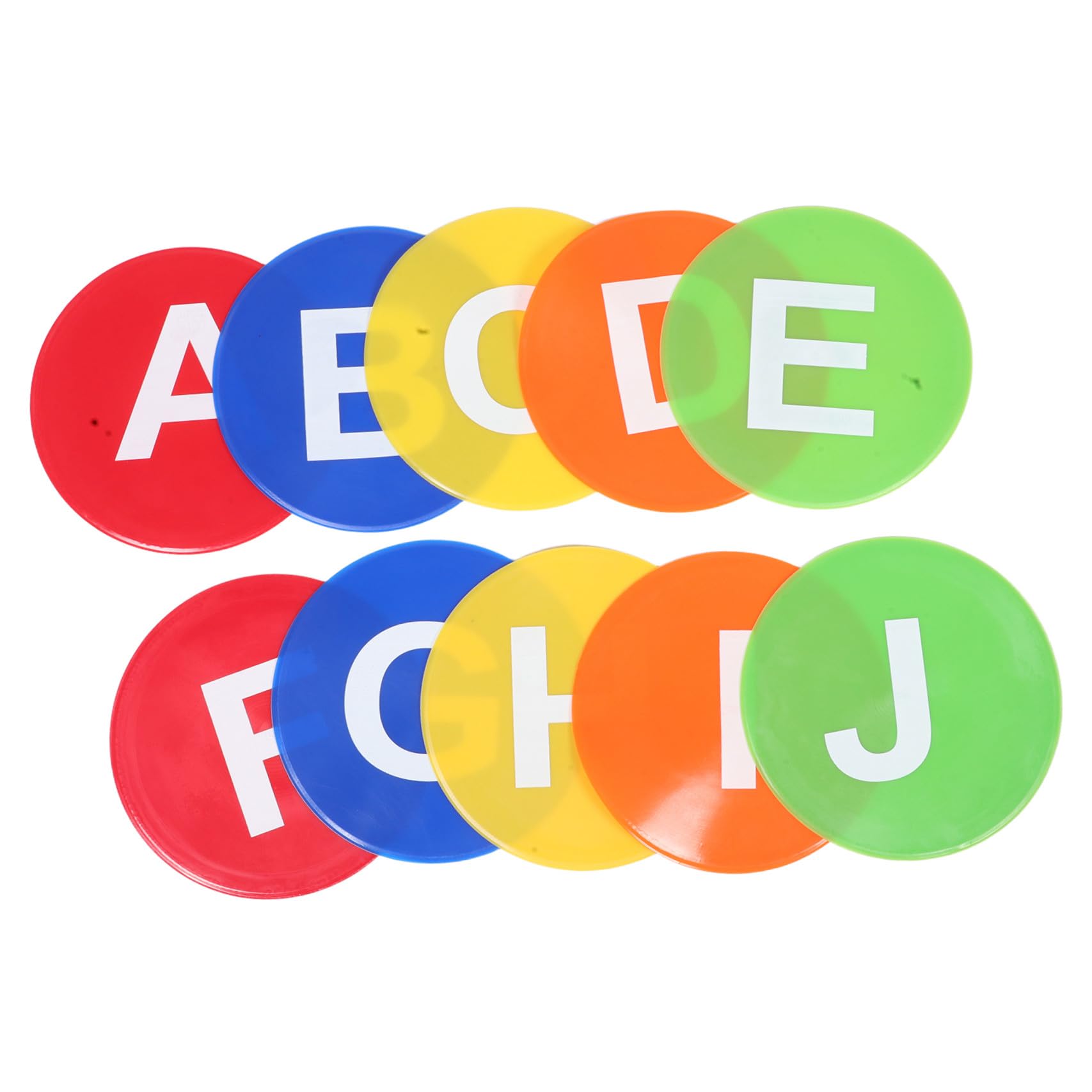 Toddmomy 9pezzi Dischi Logo Lettere per Allenamento Calcio Indicatori Visibili per Esercizi di Agilità Attrezzatura Sportiva per Allenatori e Giochi di Gruppo