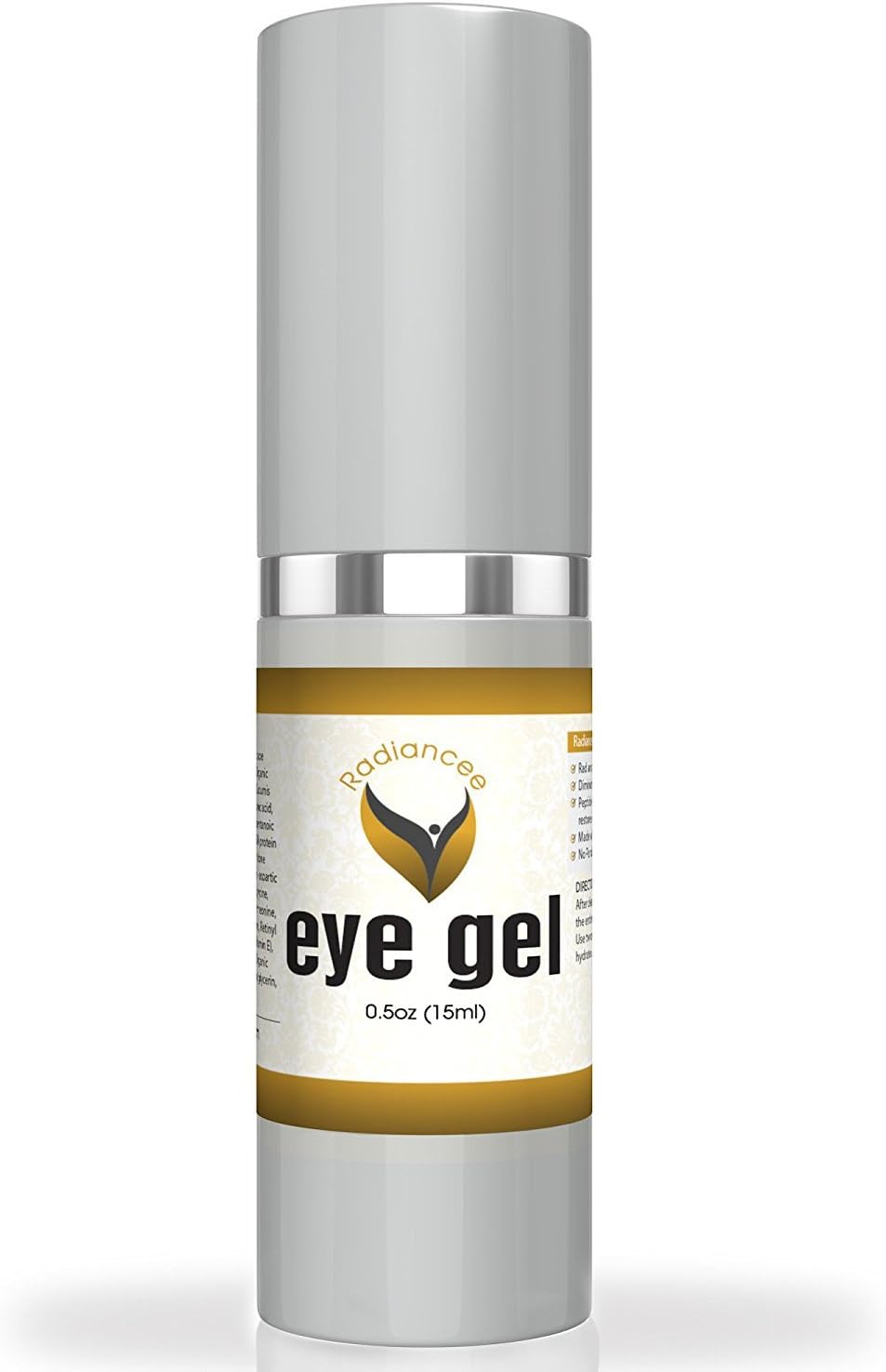 Under Eye cream for dark circles puffiness wrinkles and bags 1.7 oz - Best Eye Gel for Firming & Moisturizing - Hypoallergenic - For all skin types