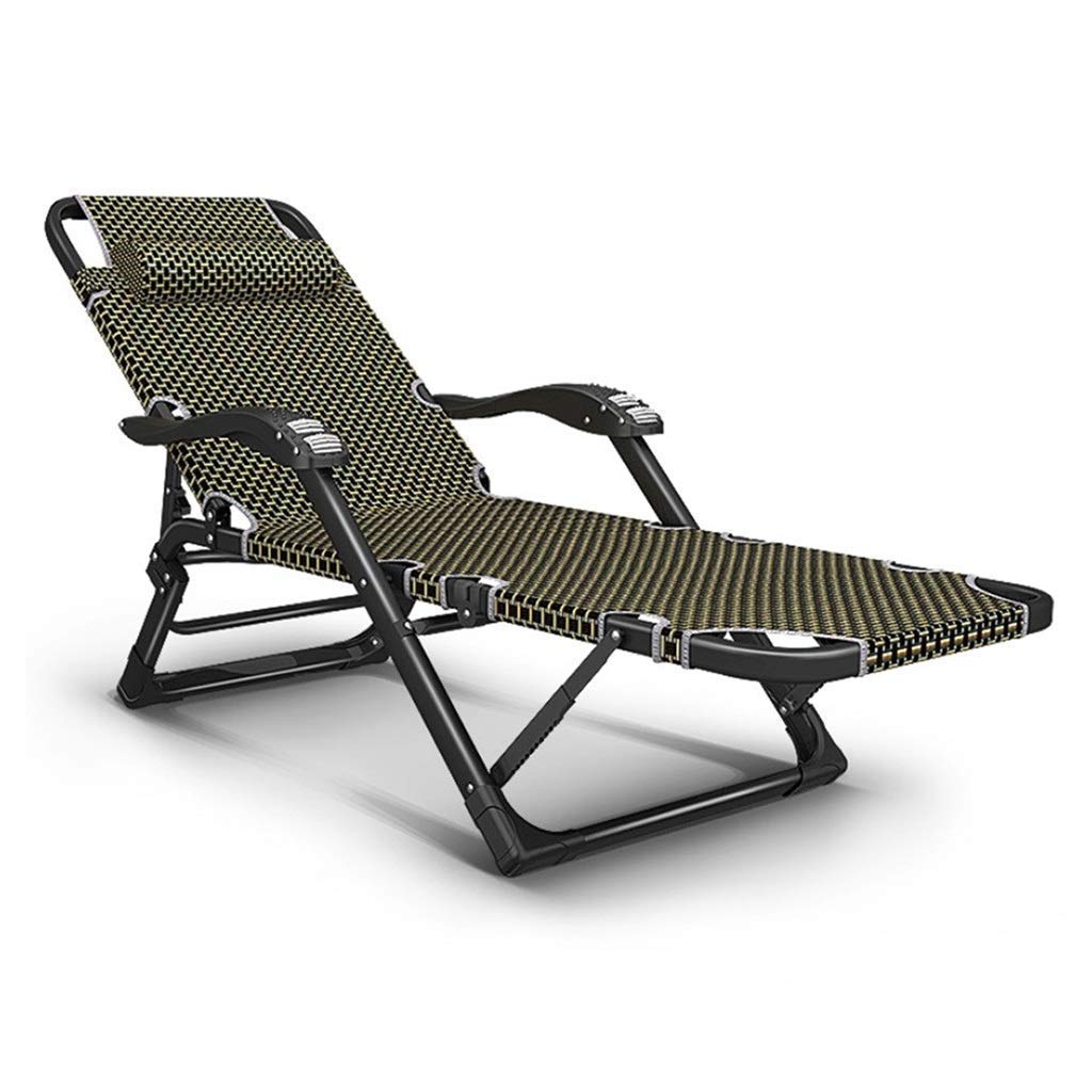 Transat Zero Gravity inclinable | Chaise de jardin pliable et imperméable en métal jaune