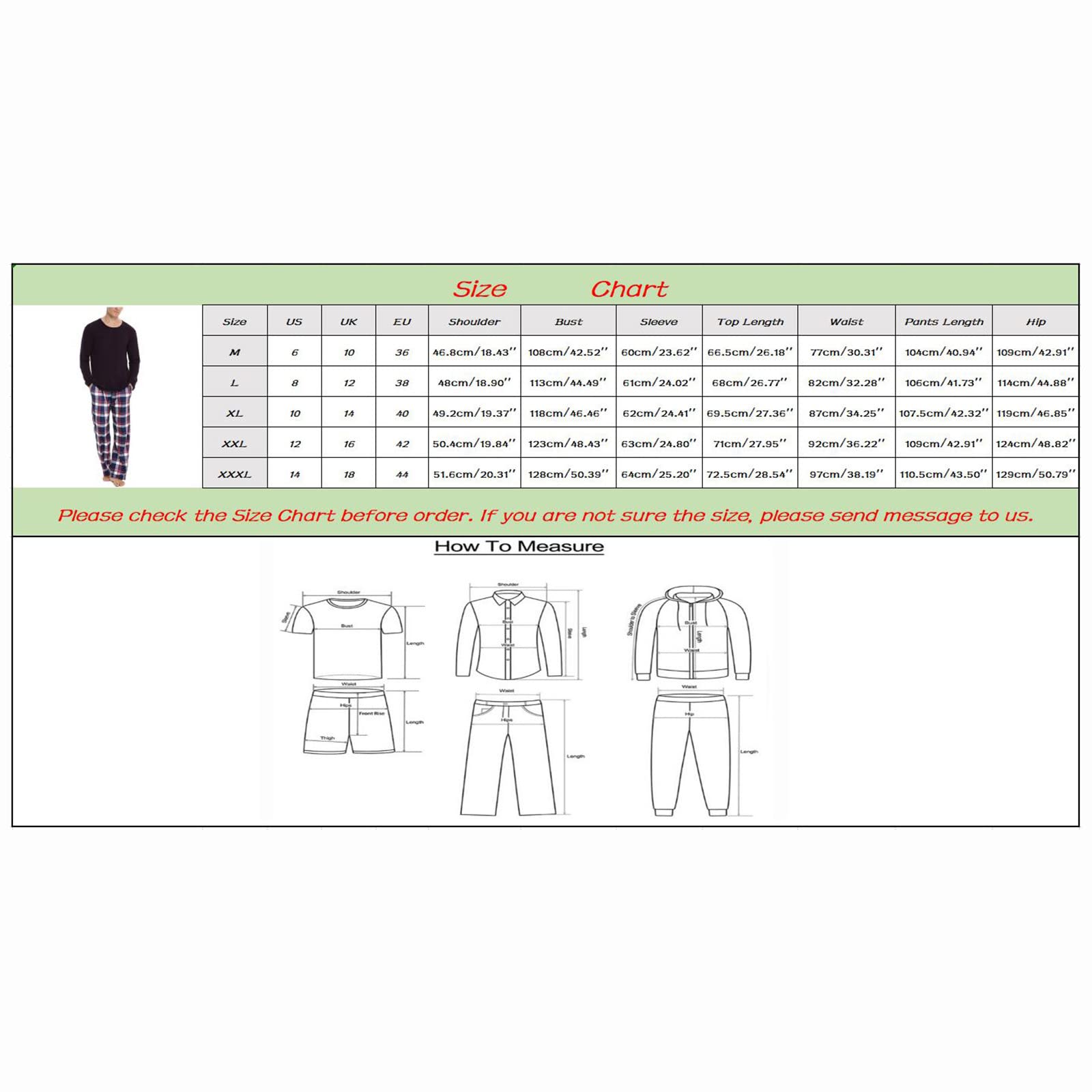 Pijama para hombre de dos piezas largo de algodón, juego de pijama térmico y cálido, ropa de dormir de manga larga y pantalones de pijama a cuadros, ropa de dormir para invierno, otoño, ropa