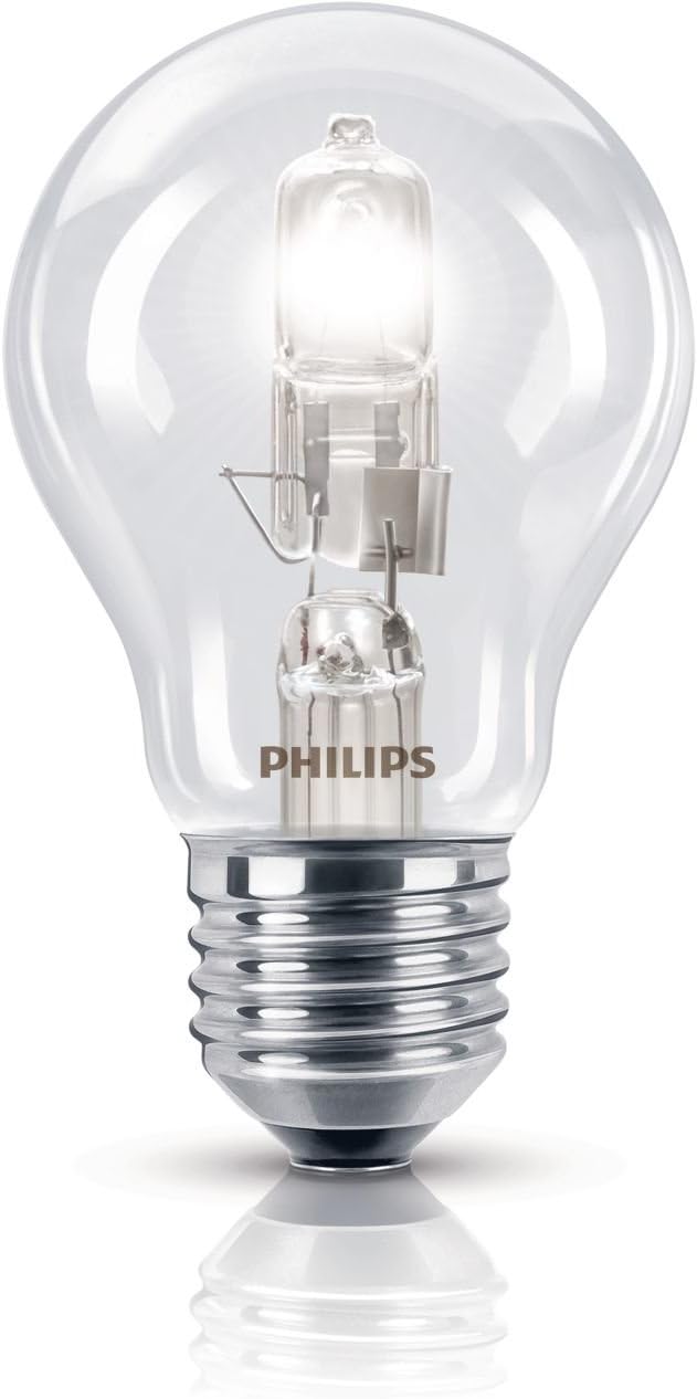 Philips EcoClassic Standard 925693044204 Energy-Saving Light Bulbs 42 W / E27 / 2BL/10 / Set of 2/230 V, Multicolored, 42 Watts