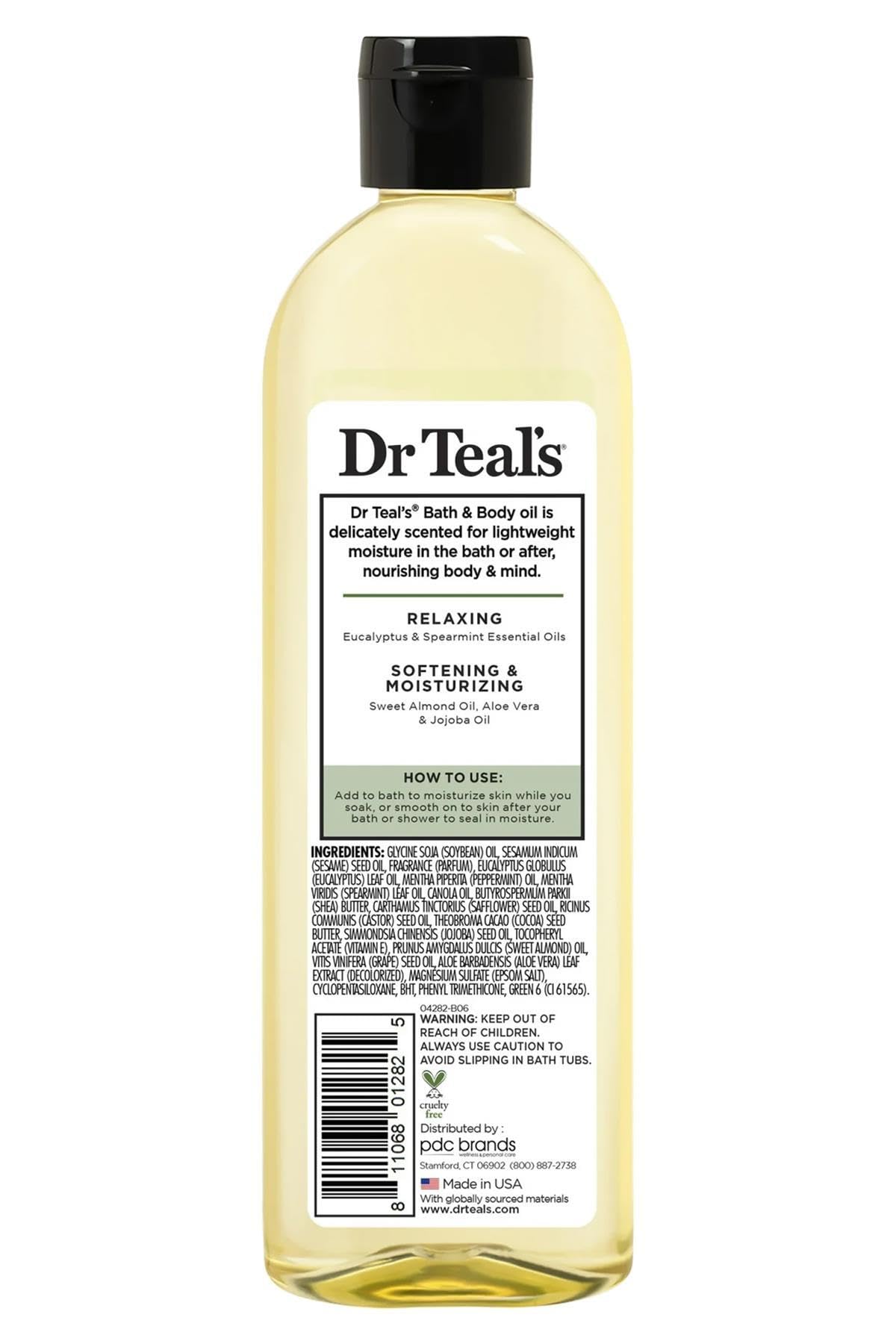 Dr Teal's Okaliptüs Nane Banyo Vücut Yağı 260ML, 811068012825