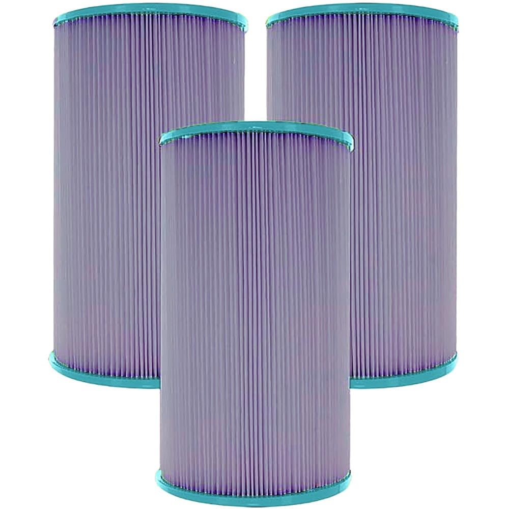 Hurricane Filters - 3 Pack HF6430-03P Platinum Purple Spa Filter Cartridge - Replacement for Pleatco PWK30, Unicel C-6430, Filbur FC-3915 -Best Value USA Pool & Spa Filters