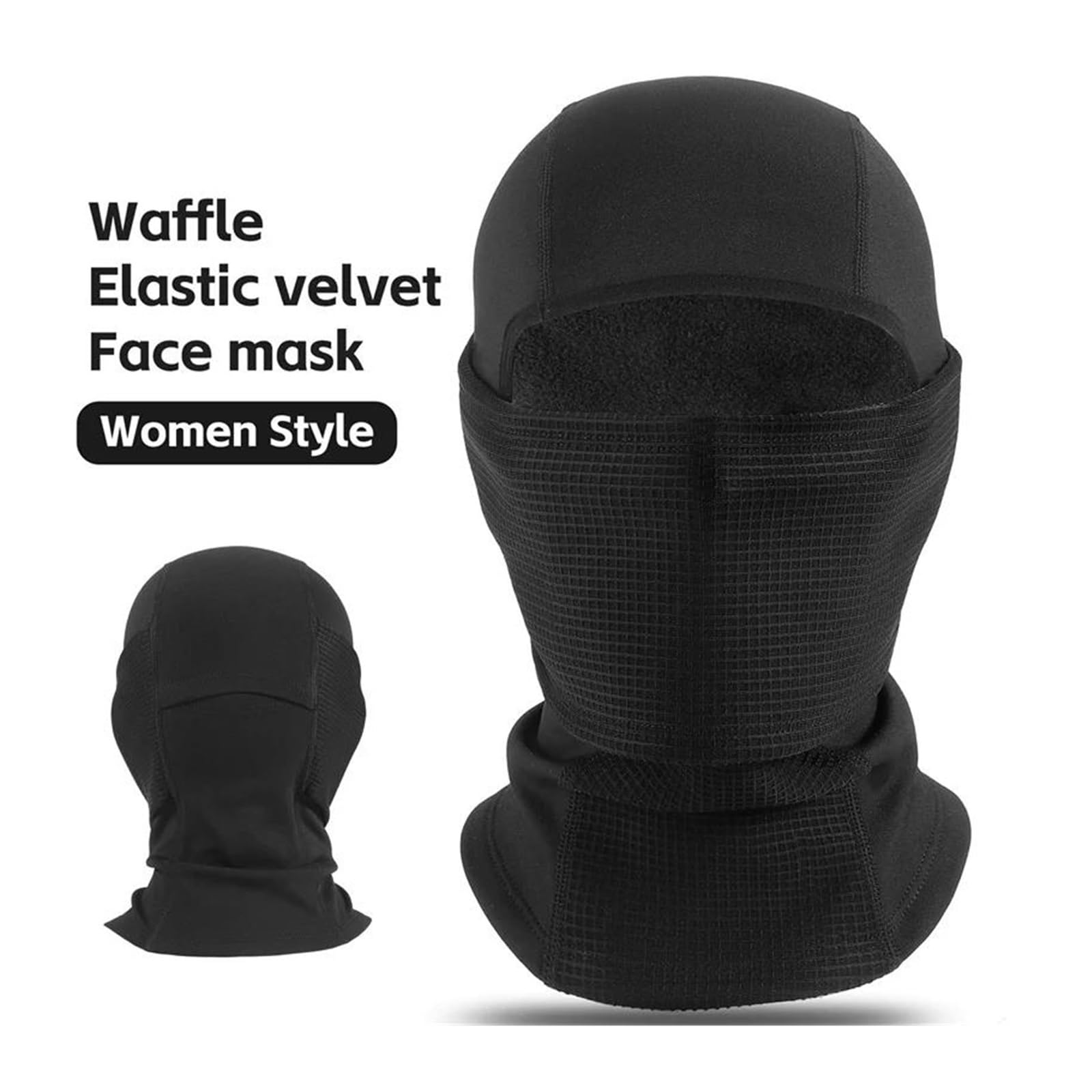 Máscara de Esquí Máscara de Viento Máscara para mantener la motocicleta, gorro cálido para ciclismo, máscara facial completa a prueba de viento para invierno, gorro elástico alto para hombres y mujere