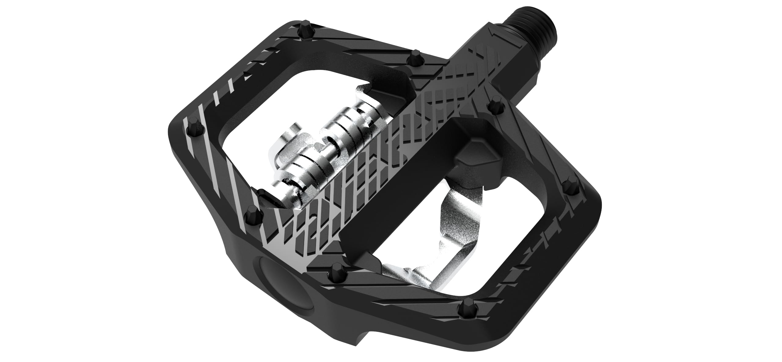 ZERAY ZP-D106 | Pedali automatici e piattaforma per ghiaia e MTB in fibra di carbonio + SCM435 con tasselli
