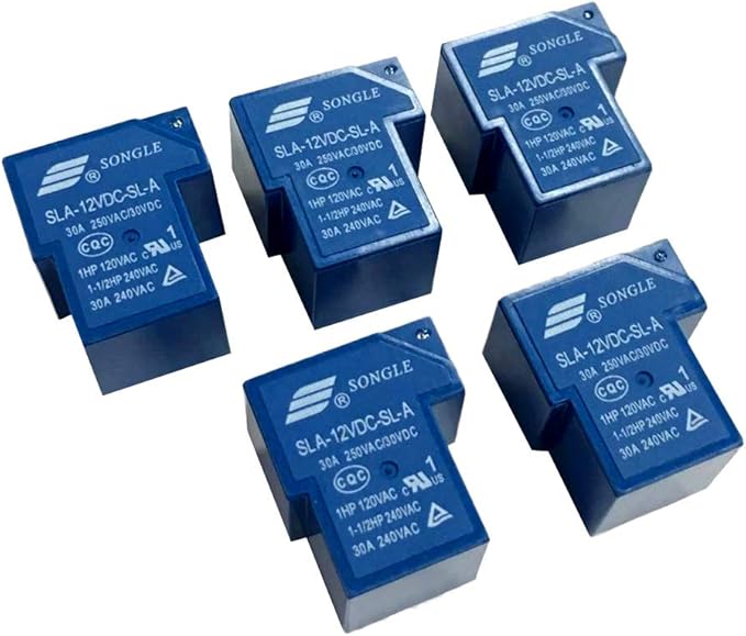 Mini 12V 3A DC SONGLE Power Relays SRS12VDCSL 4100 Blue 6Pins