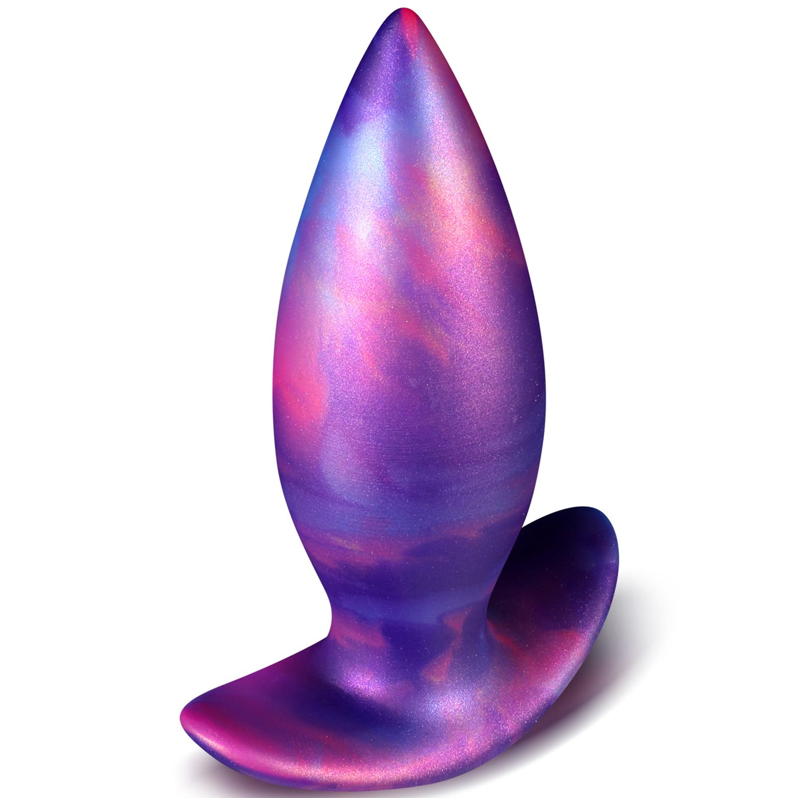 Anal Plug Butt Plug with Safe Curved Base Slender Stem Prostate Massager Dilator Sex Toy for Men Women