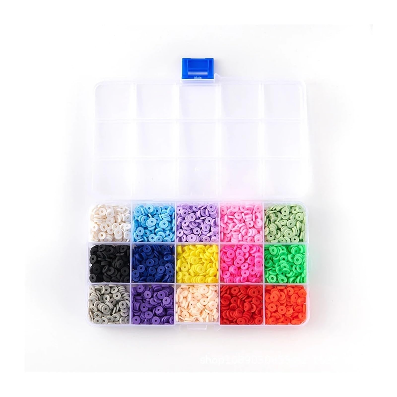 Rynzo DIY Beading Kits 1Set Flat Polymer Clay Beads Spacer for DIY Bracelets Jewelry Making