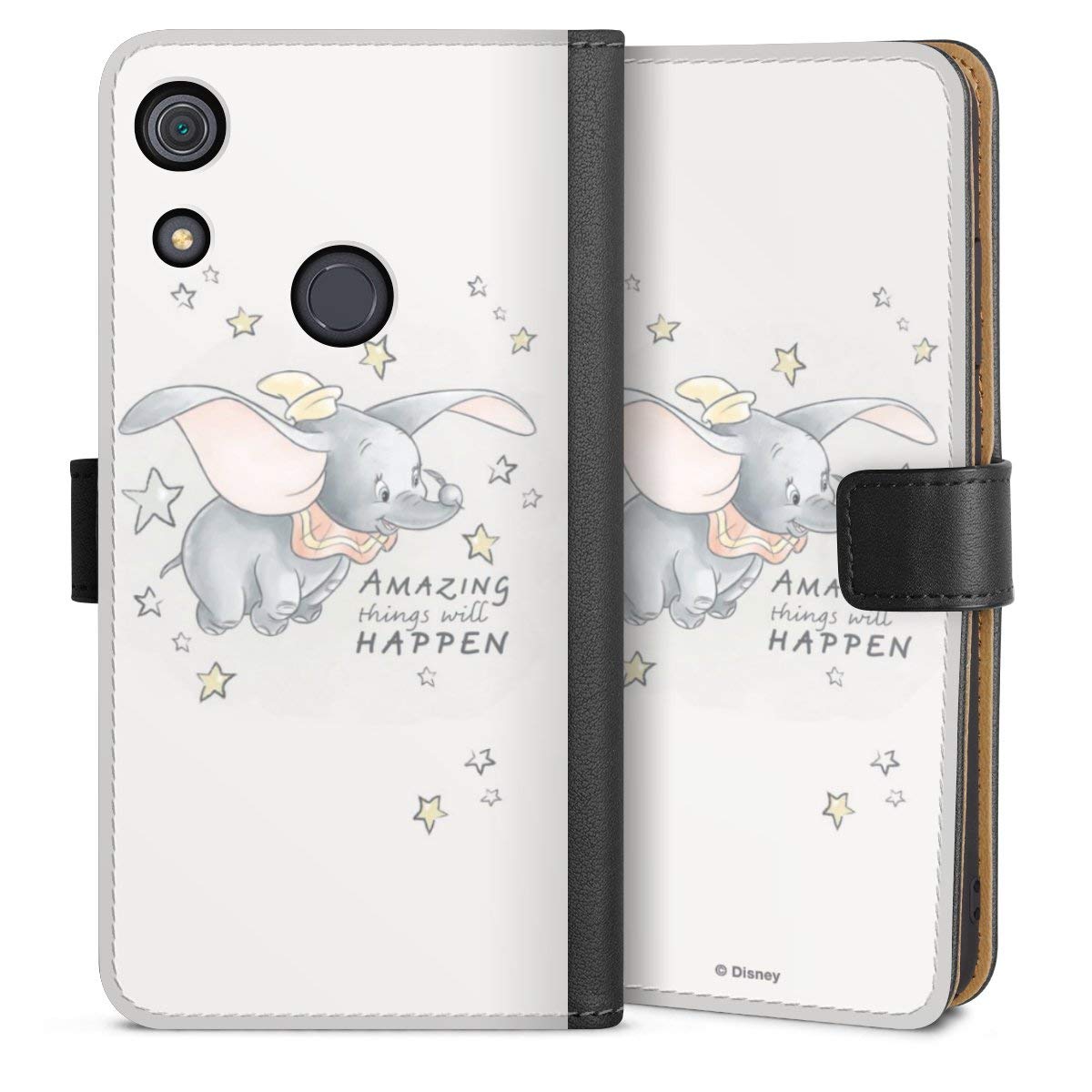 DeinDesign Etui Compatible avec Huawei Y6s Etui Folio Etui magnetique Dumbo Produit sous Licence Officielle Disney