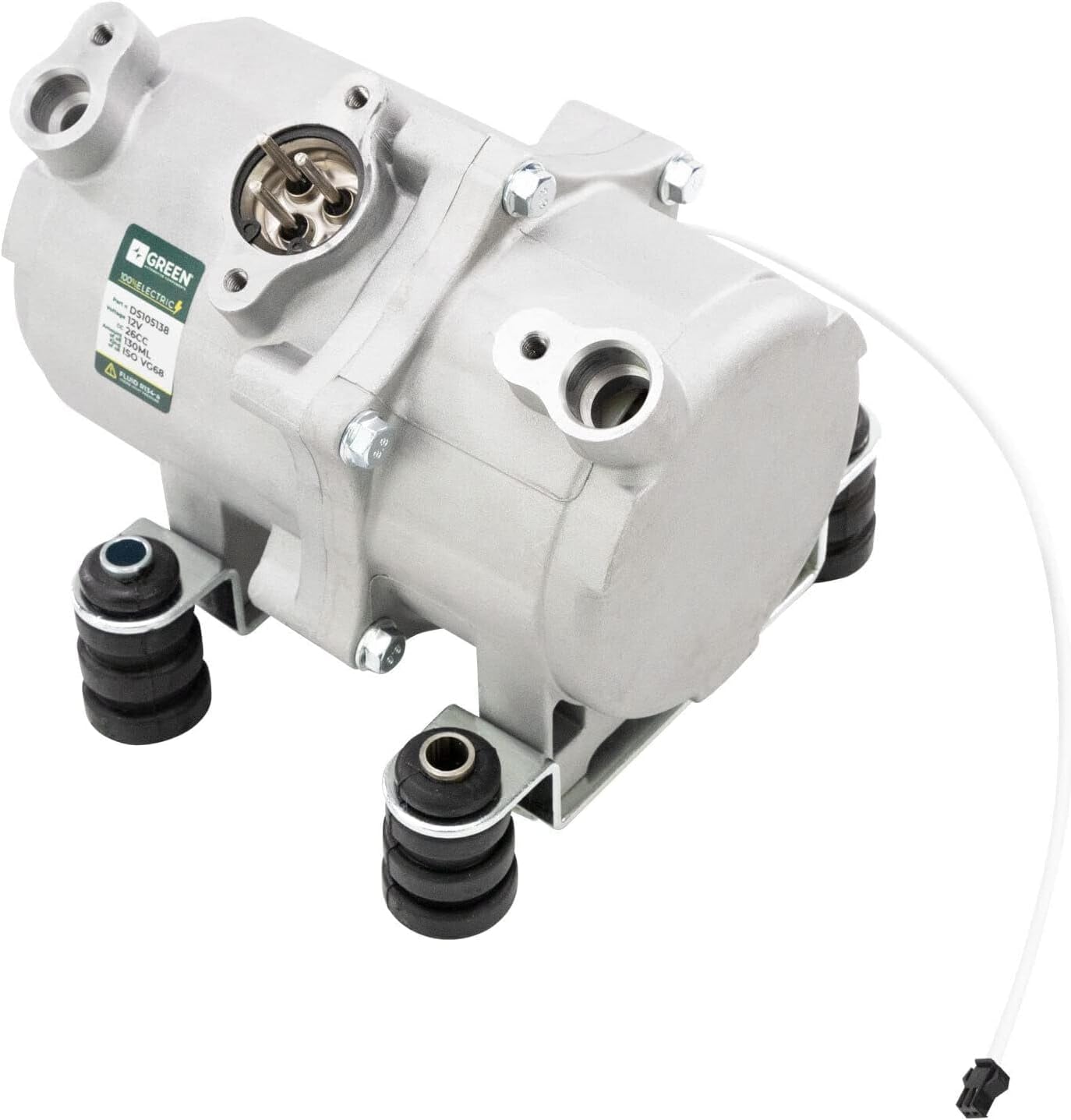 ELECTRIC AUTOMOTIVE AC AIR CONDITIONING COMPRESSOR UNIVERSAL APLICATION FITS CAR, HD-TRUCK & VANS - 12V W/AC CONTROL PANEL (DS105138+DS650030)