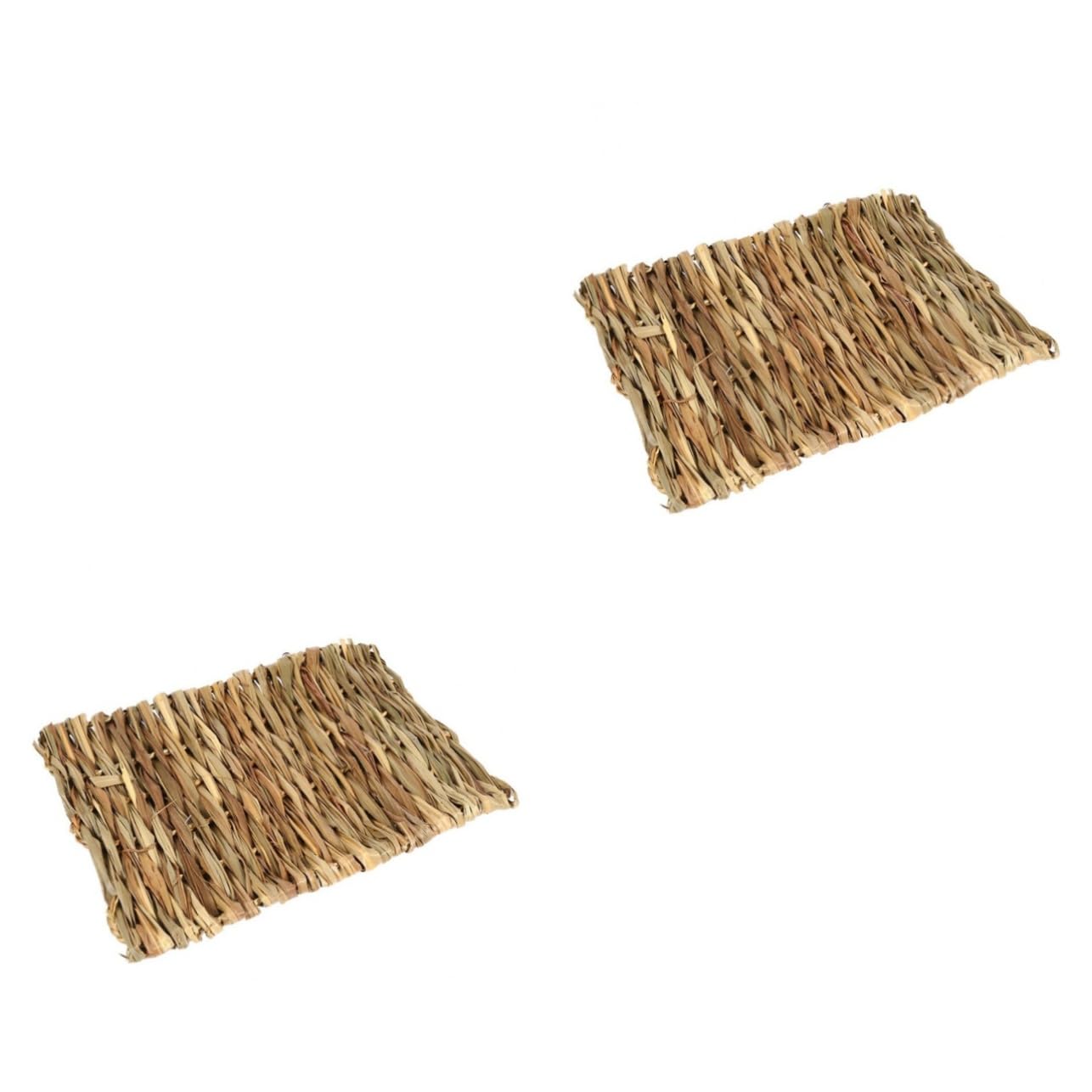 Housoutil 6stücke Pack Essbare Grasmatte Für Haustiere Handgewebt Aus Seegras Für Meerschweinchen Kaninchen Und Kleintiere Sicheres Kauspielzeug Und Schlafunterlage