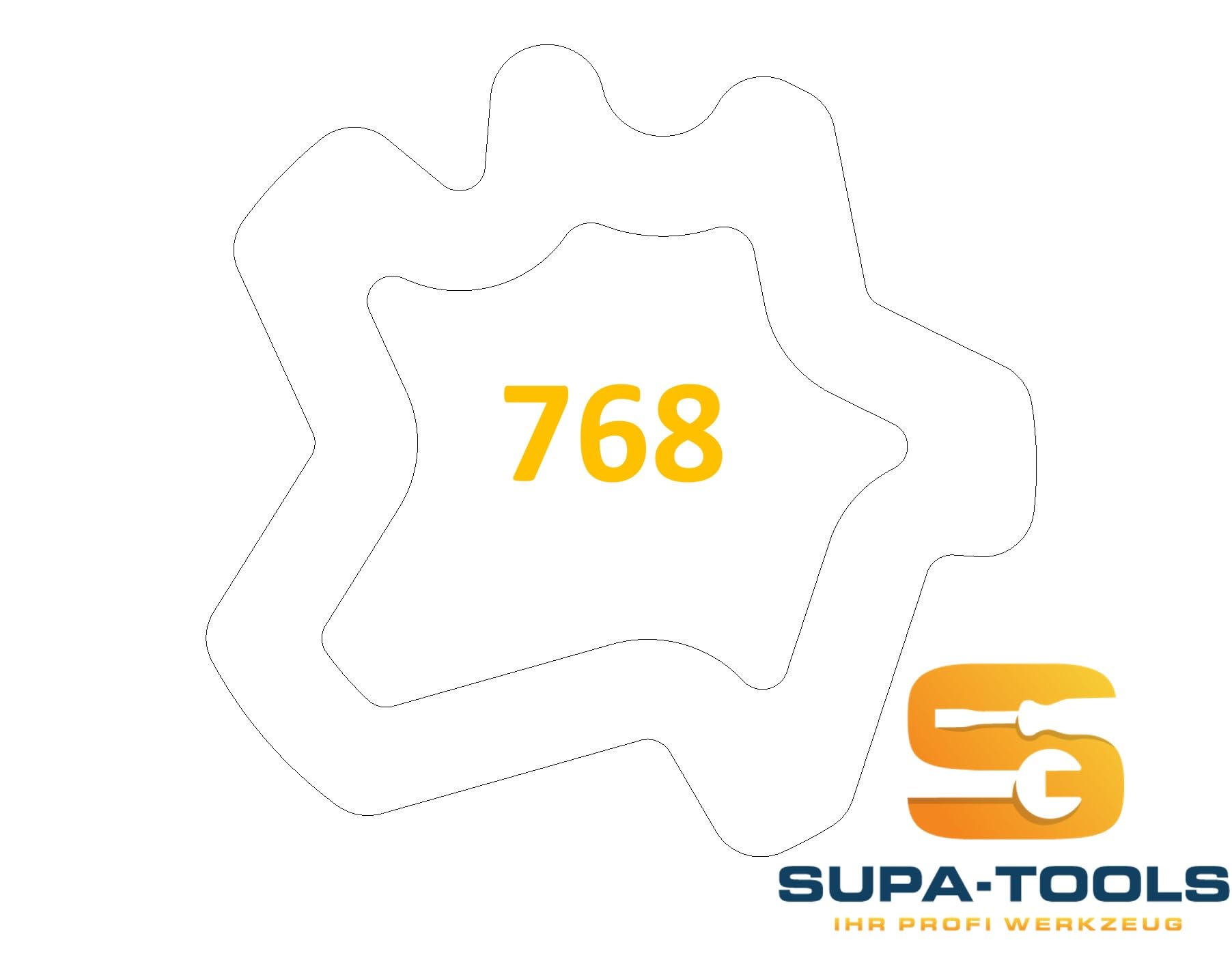 Supa-Tools Original Skoda 768 Felgenschloss Code H Nuss Felgenschlüssel Radsicherung