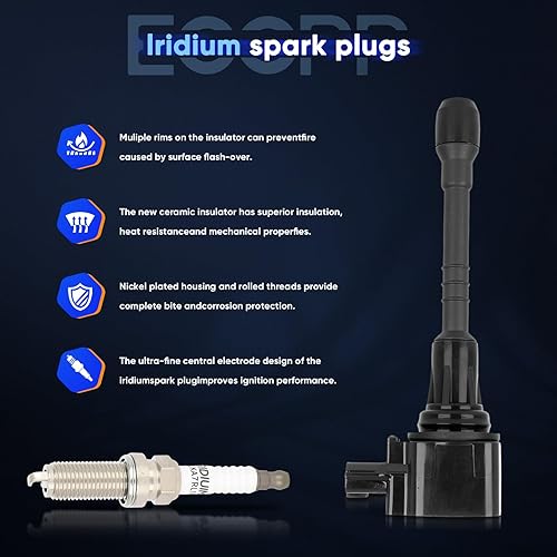 Vista 341 de ECCPP Bobinas de encendido portátiles de repuesto para automóvil compatibles con Infiniti I30/para Nissan Maxima 3.0L V6 2000-2001 Reemplazo