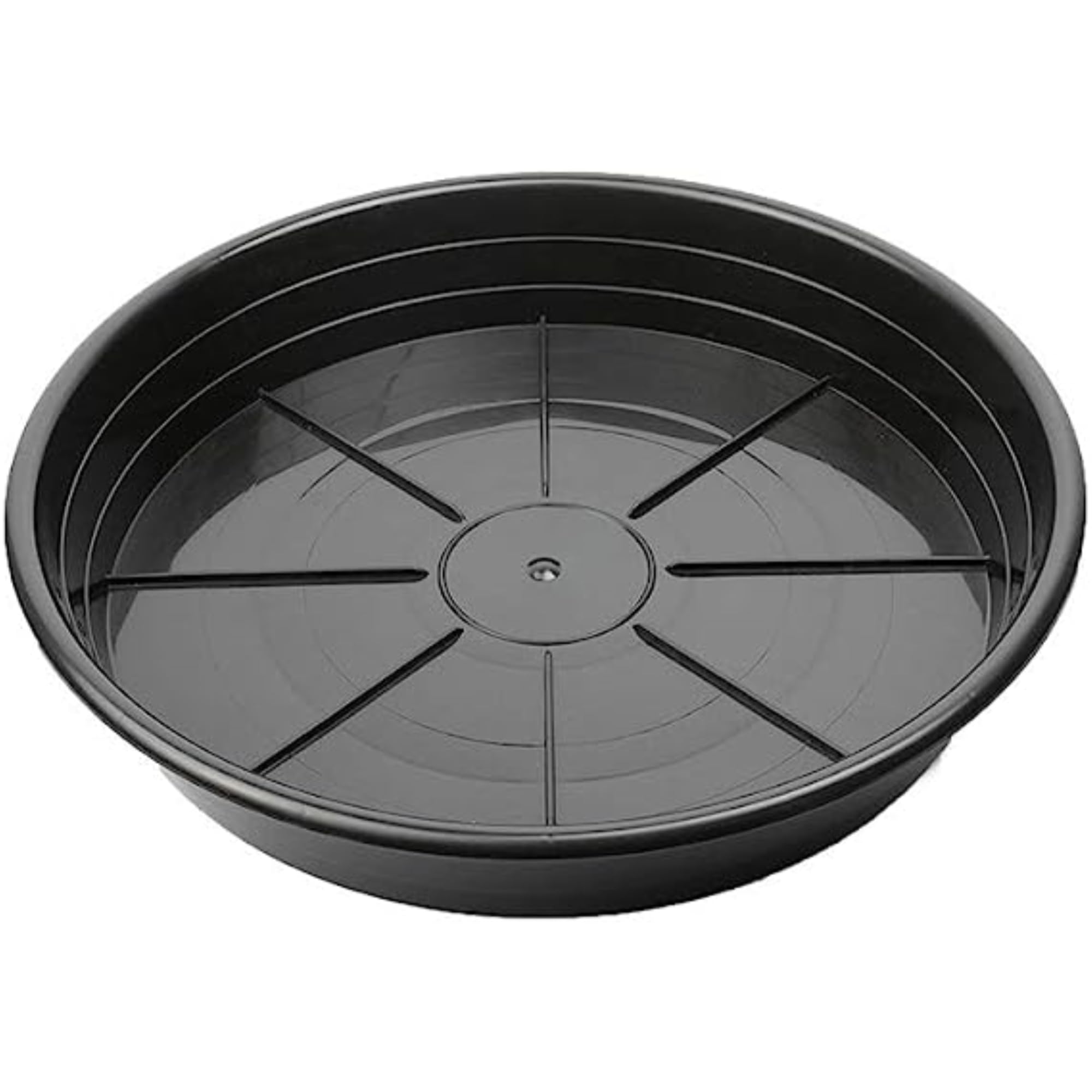 Sunpack 12" Premium Saucer, Black - Image 2