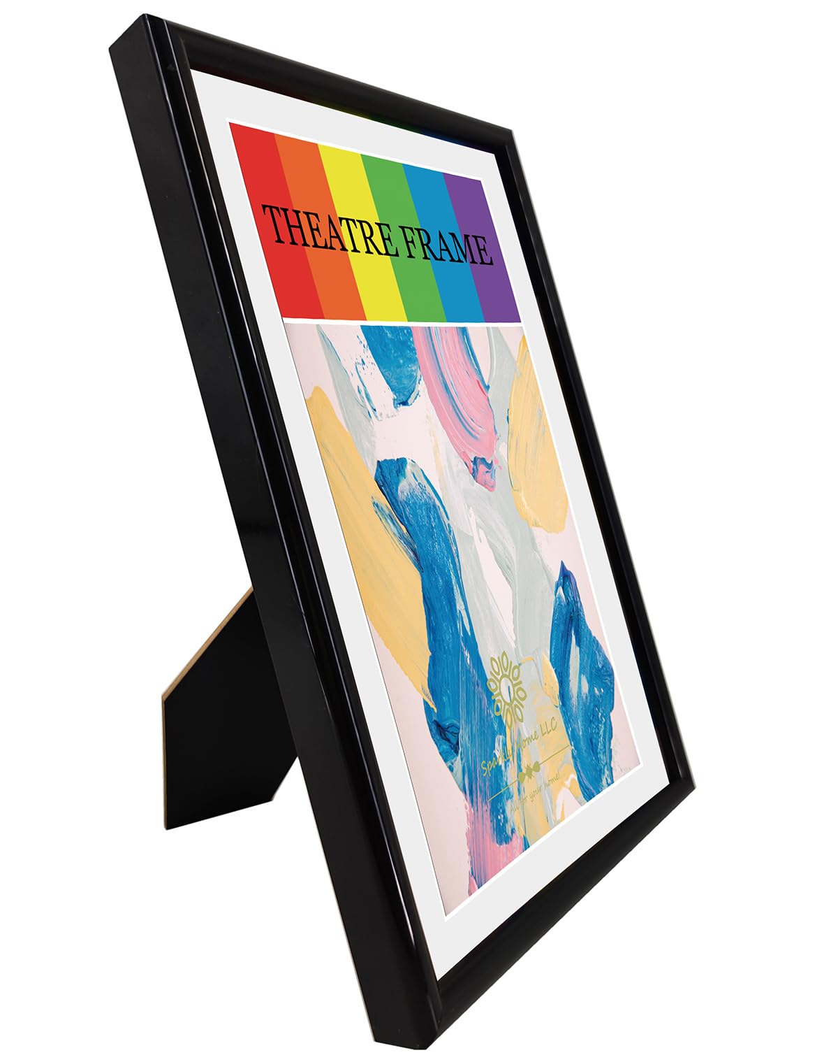 KingSun 4 Theaterrahmen Mit Echtglas – Für Spielrechnungen & Poster (14x21,6 Cm, Schwarz, Mit Aufhänger)