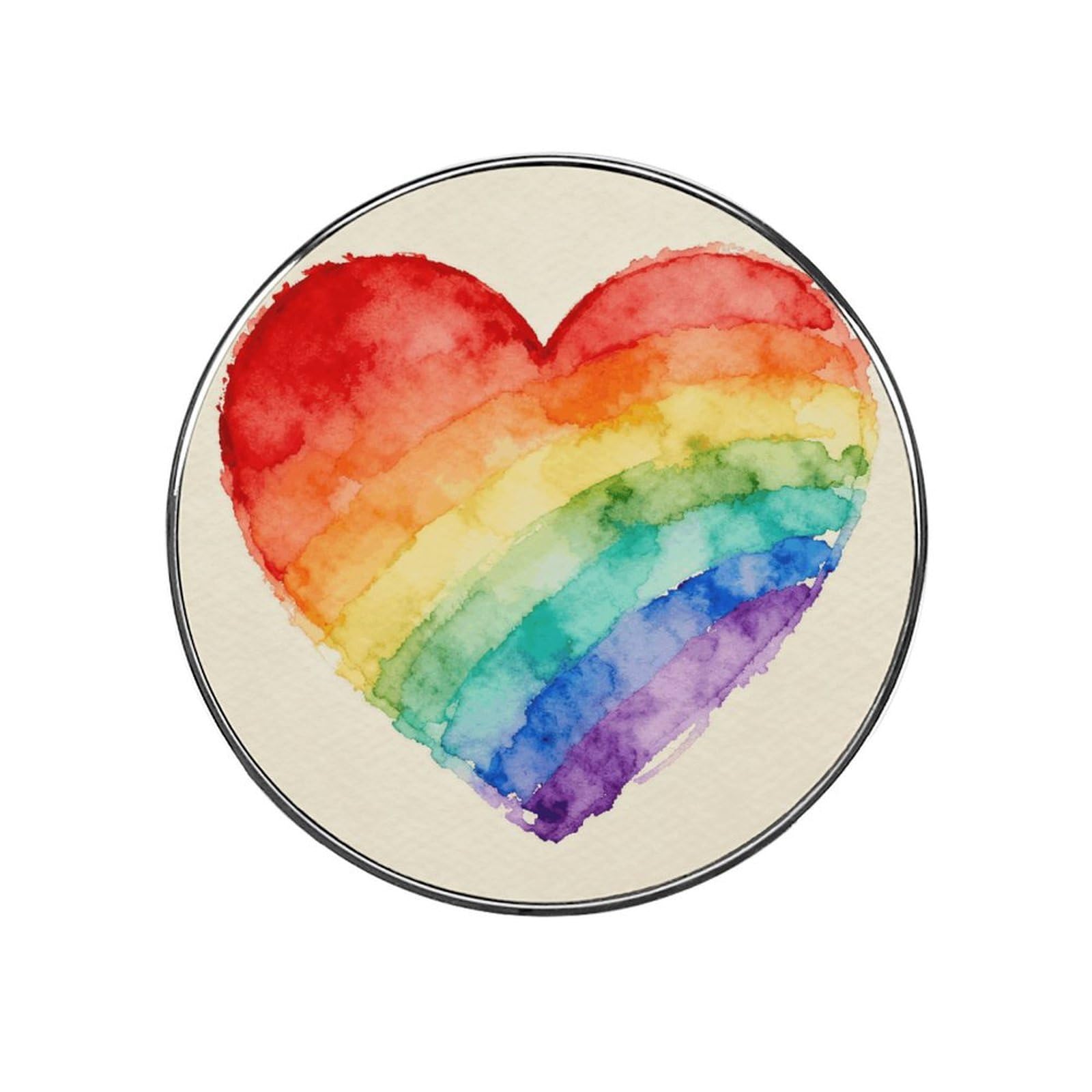 Rainbow Hearts Magnetic Refrigerator Sticker Glass Strong Fridge Sticker Cute Refrigerator Magnets for Kitchen Office Whiteboard Cabinet Decorative Magnets for Gift
