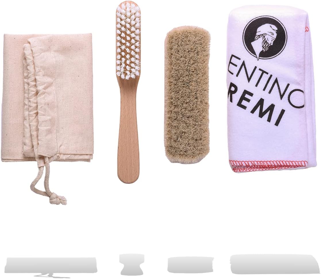 Suede & Nubuck Cleaning Kit – 4 Piece Set with Brush, Eraser & Cloth – Complete Care for Shoes, Boots, Bags & Garments