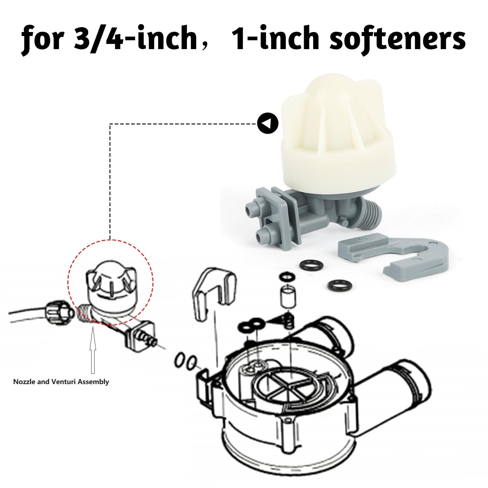 Water Softener Nozzle Replacement - 7187065 -7