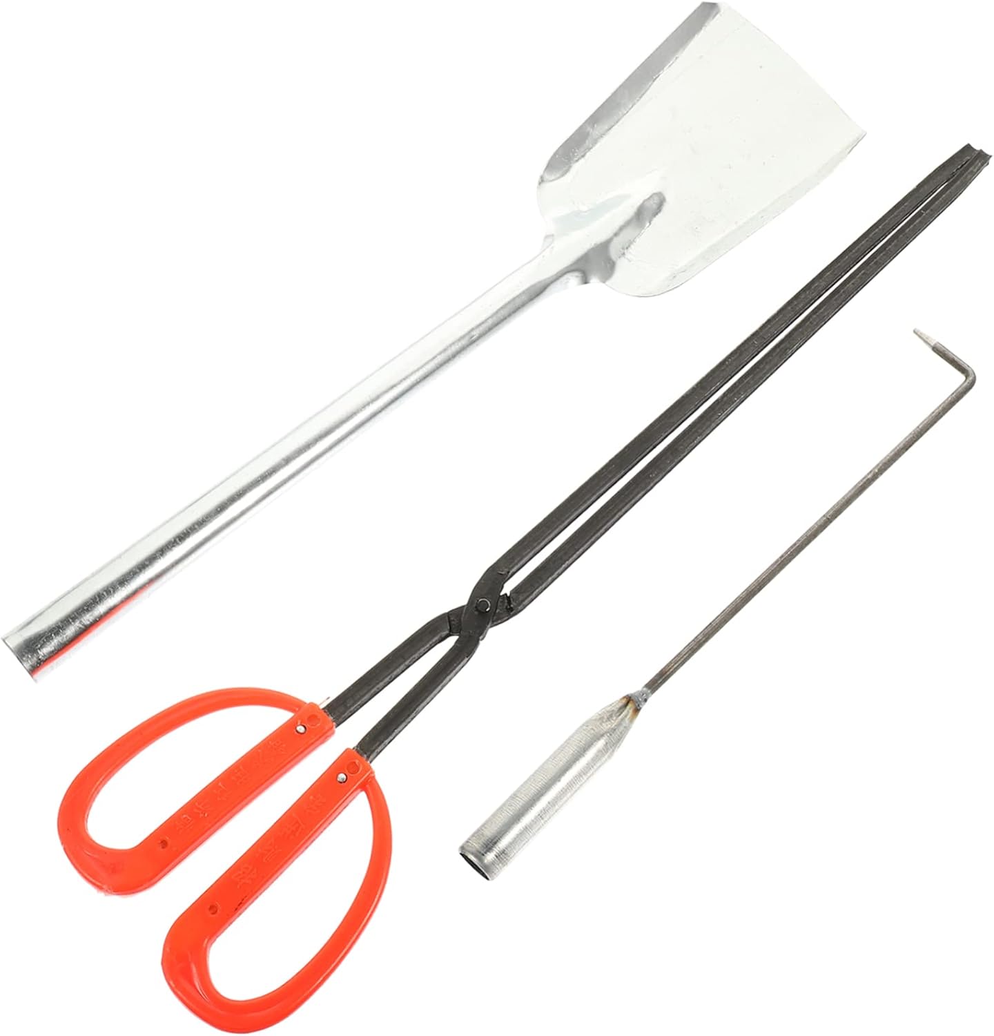 1set Fireplace Tools Fire Pit Shovel Hook Tongs Lightweight for Home Use Ergonomically Designed for Easy Handling