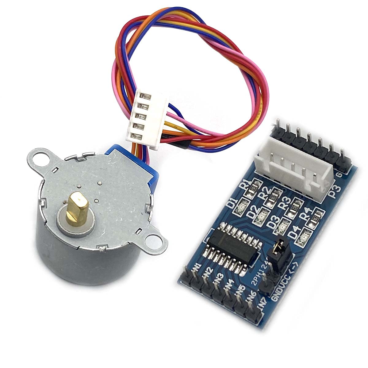 Kiro&Seeu DC5V 28BYJ-48 Schrittmotor mit ULN2003 Antriebsplatine, blau, kompatibel mit Arduino (5V)