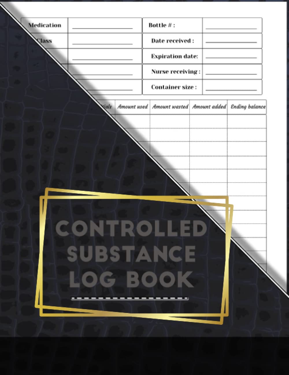 Controlled Substance Log Book: Document Each Patients Medication Usage, Controlled Substance Record, Controlled Drug Record Book, controlled labs red, ... controlled substance logs, medication log,
