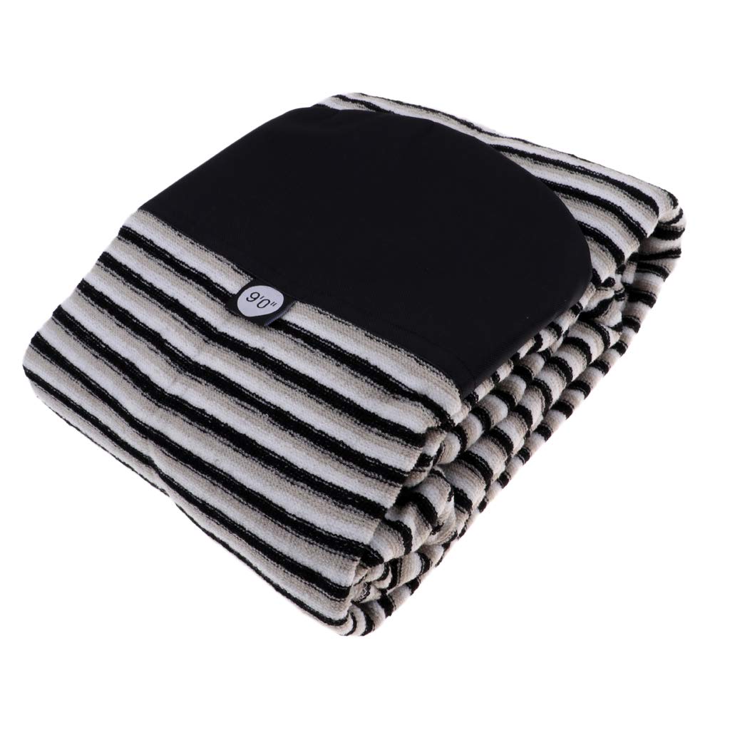 Sharplace Housse de Extensible pour Planche de Surf, Noir Gris, 9.0ft