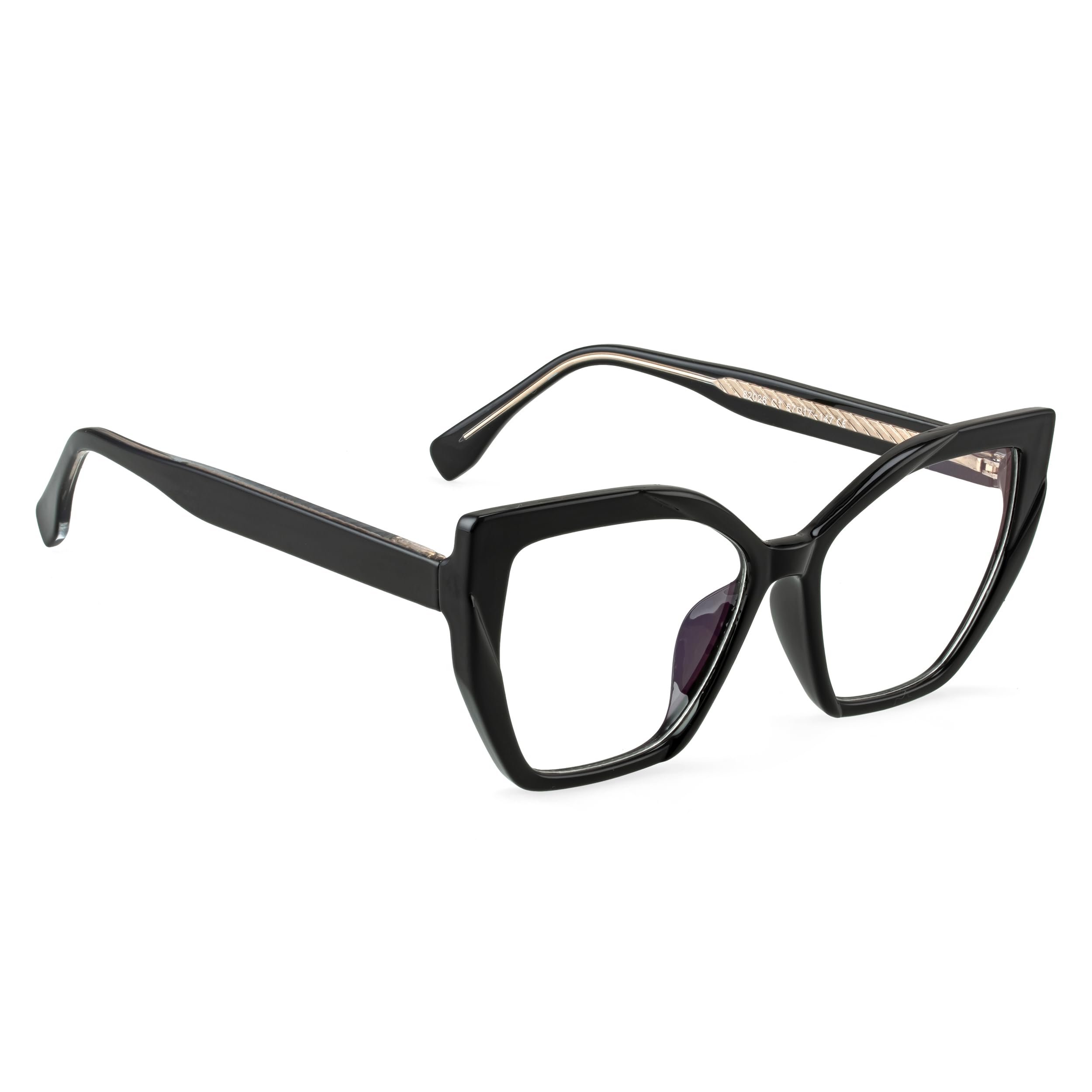 PERKEY Square Blue Cut Light Blocking Computer Eyeglasses for Women-image-48