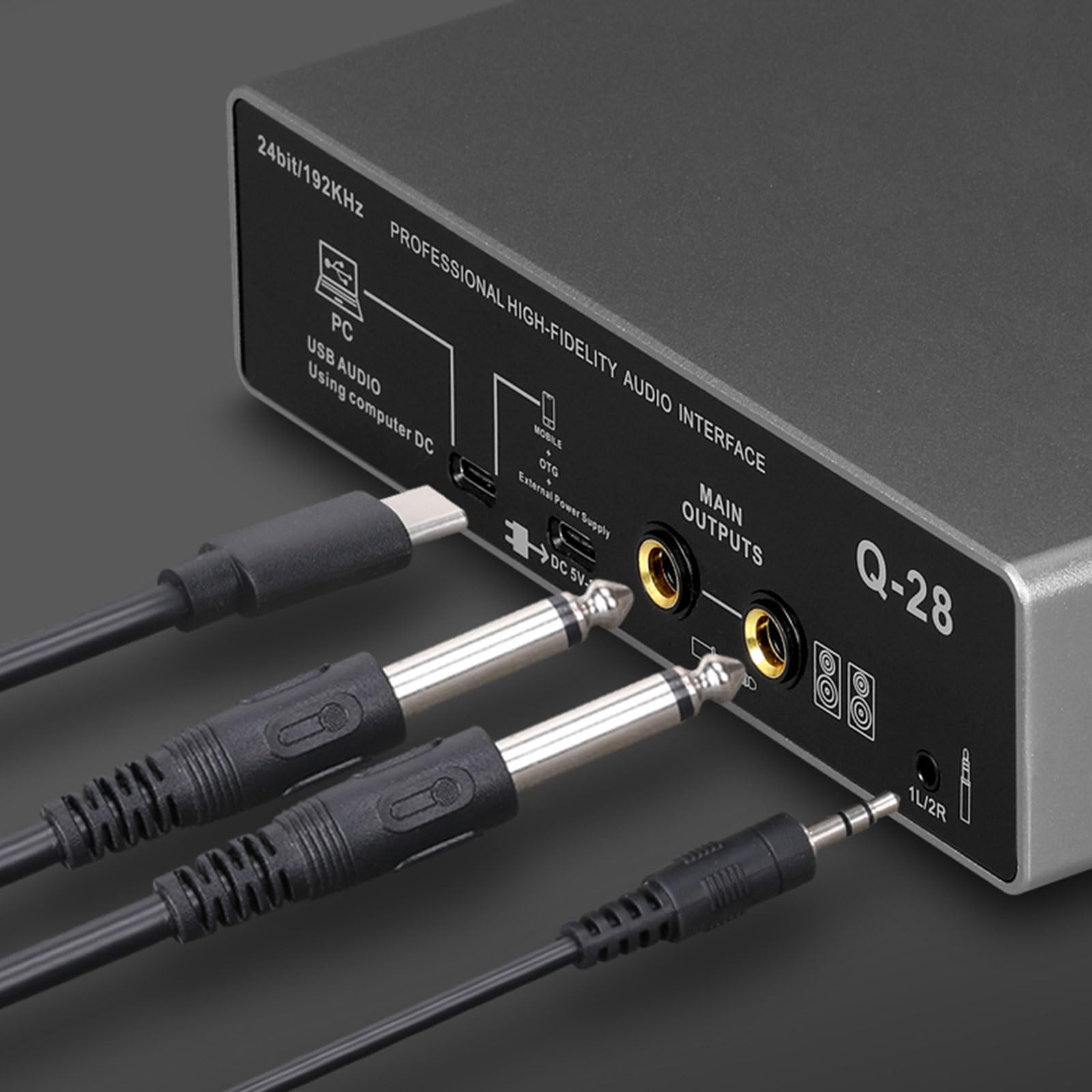 NUEAYMS Durabilità Costruzione in Metallo Interfacce Musicali USB Scheda Registrazione per podcaster Compatibilità multidispositivo Scheda Registrazione