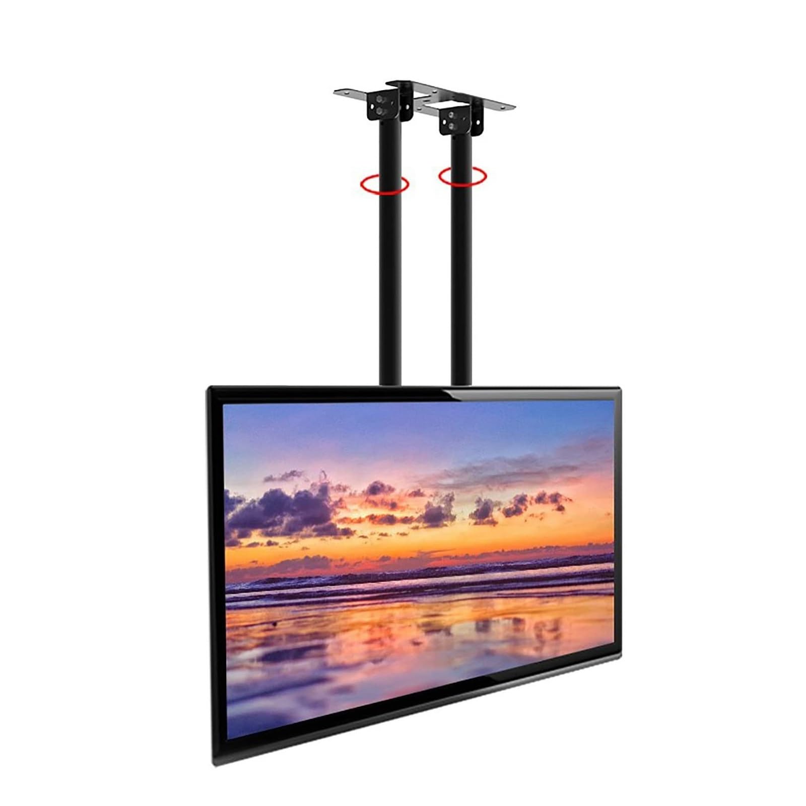Support TV plafond inclinable grand écran VESA 600x400 de 40-90 pouces