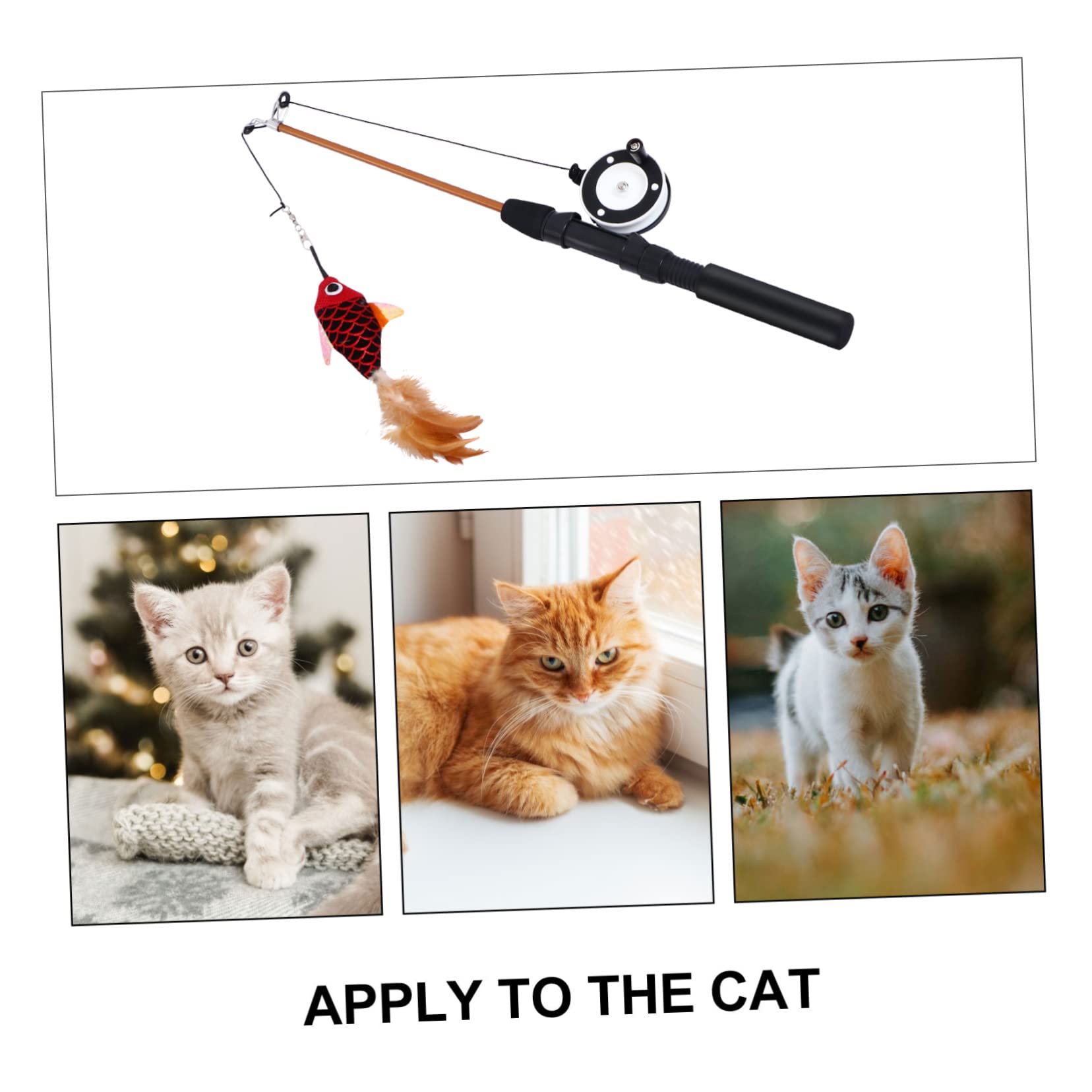 Interaktives Katzenspielzeug, Katzenminze-Stick, Fisch-Katzenspielzeug(Red)