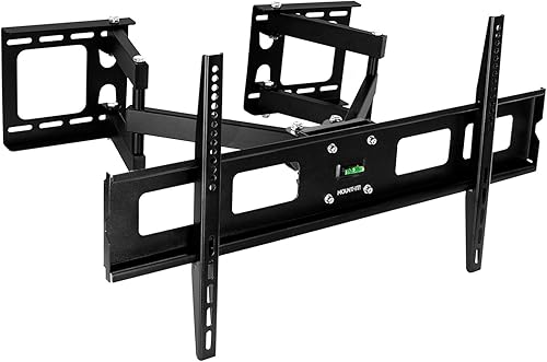 mount-it. Soporte de esquina articulado MI-484C para soporte mural giratorio premium de movimiento completo de TV para pantallas LCD OLED 37-63