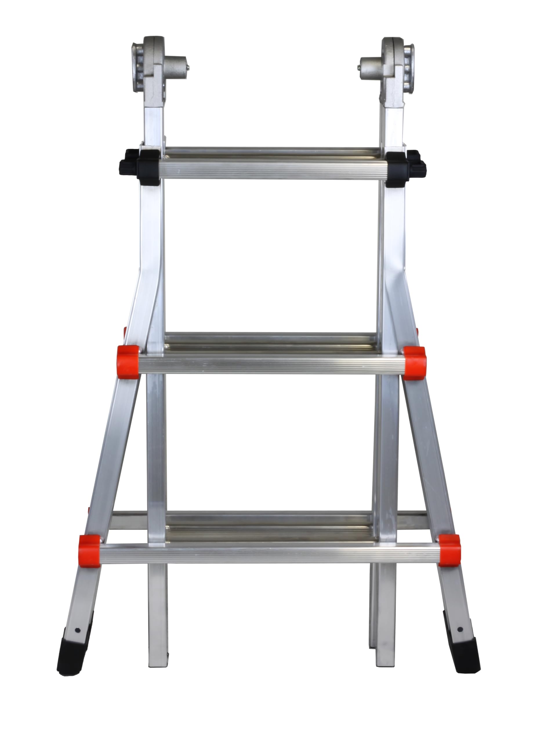 Svelt Scala Professionale Multiposizione Telescopica con Base Allargata, in Alluminio, Scalissima 6+6 gradini