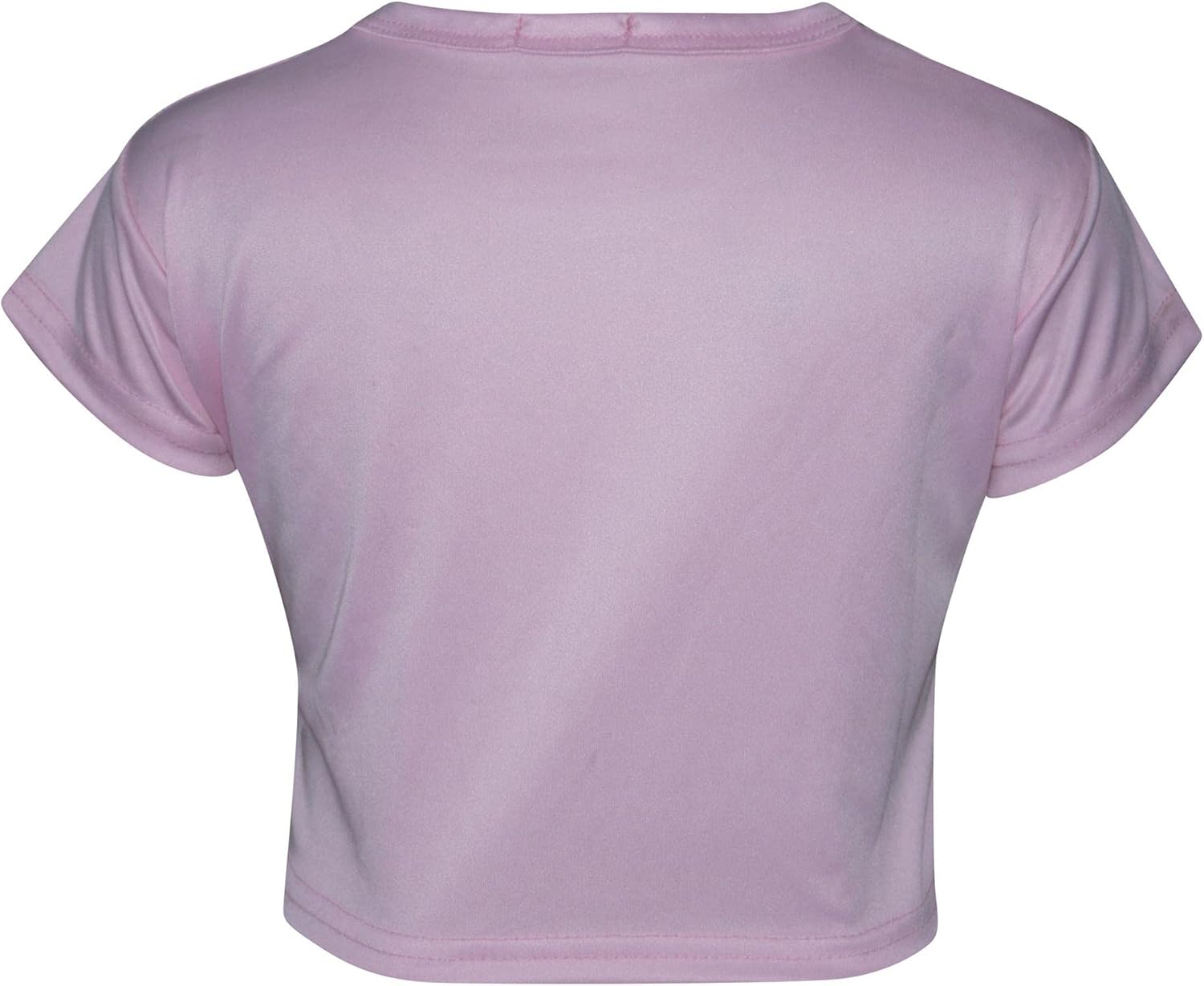 Kids Girls Crop Top & Skirt Rainbow Baby Pink Fashion Belly Shirt & Skirt Sets