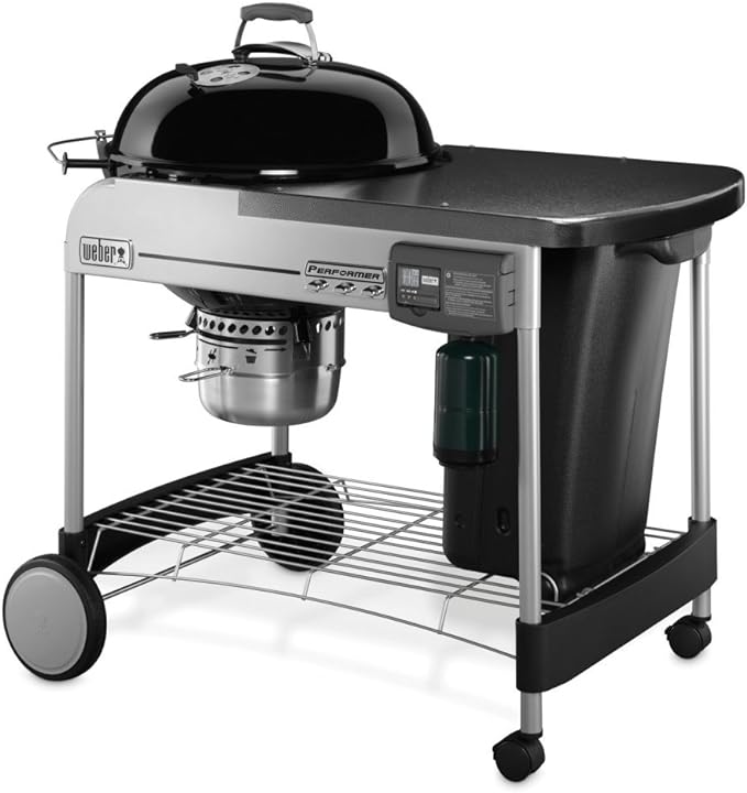 er Performer Deluxe Charcoal Grill, 22Inch, TouchNGo Gas Ignition System