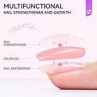 Vista 7 de Reparación de Uñas para Uñas Dañadas con Proteína: Fortalecedor y Crecimiento de Uñas Natural Rosa 6 en 1 - Endurecedor de Uñas de Larga Duración