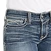 Ariat Female R.E.A.L. Mid Rise Stretch Whipstitch Boot Cut Jean Rainstorm 32